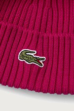 Шапка вовняна Lacoste колір рожевий