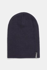 Шапка Jack Wolfskin beanie колір темно-синій