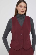 Безрукавка DKNY колір бордовий