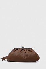 Шкіряна сумочка Weekend Max Mara колір коричневий