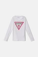 Детский лонгслив Guess цвет белый