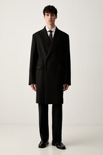 Пальто чоловіче Versace Jeans Couture колір чорний