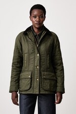 Стьобана куртка жіноча Barbour колір зелений