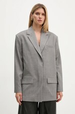 Піджак Remain Herringbone Blazer колір сірий