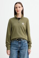 Кофта хлопковая Lacoste цвет зеленый