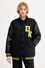 Куртка varsity жіноча DKNY колір чорний