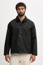 Бавовняна куртка Barbour колір зелений