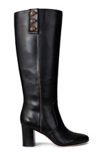 Шкіряні чоботи Lauren Ralph Lauren Kenndi Tl Hl колір чорний