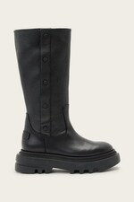 Шкіряні чоботи AllSaints Carina Boot колір чорний