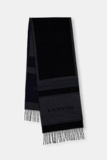 Вовняний шарф Lanvin колір бежевий
