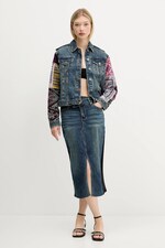 Джинсовая юбка Desigual TWISTED цвет синий