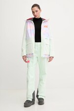 Лыжные брюки Helly Hansen POWDERQUEEN цвет зеленый