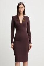 Сукня Elisabetta Franchi колір бордовий