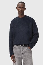 Светр з додаванням мохеру AllSaints COBY колір чорний