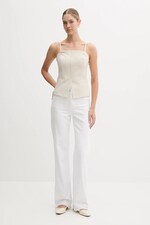 Блузка DKNY колір бежевий