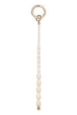 Брелок жіночий BERRIES Alabaster handbag charm колір білий