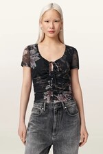 Блузка жіноча AllSaints GABBY колір чорний