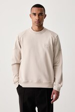 Кофта чоловіча бавовняна Iceberg колір бежевий