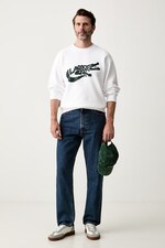 Кофта чоловіча бавовняна Lacoste колір білий