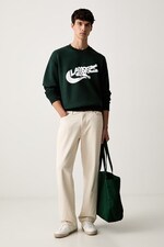 Кофта чоловіча бавовняна Lacoste колір зелений