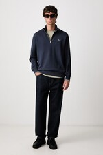 Кофта мужская хлопковая Fred Perry цвет темно-синий