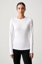 Лонгслів для тренувань жіночий Under Armour HG Authentics Comp колір білий