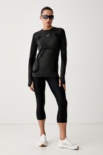 Лонгслів для тренувань Asics ROAD SEAMLESS LS TOP колір сірий