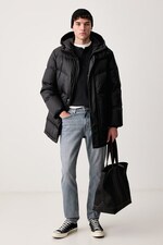 Лонгслив мужской хлопковый rag & bone цвет черный