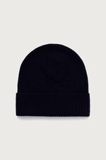 Шапка beanie жіноча вовняна United Colors of Benetton колір темно-синій