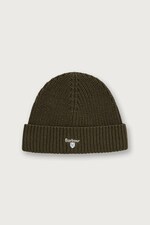Шапка beanie чоловіча Barbour колір зелений