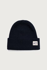Шапка beanie із мериносової вовни Devold Archive Wool колір темно-синій