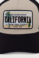 Кепка-тракер New Era LICENCE PLATE TRUCKER колір бежевий