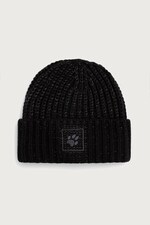 Шапка Jack Wolfskin beanie BADGE колір чорний