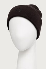 Шапка beanie с шерстью Fred Perry цвет коричневый