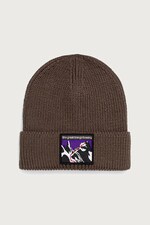 Шапка The North Face beanie TNF Logo Box колір коричневий