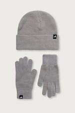 Шапка та рукавички adidas колір сірий