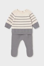 Комплект на кожен день для немовлят бавовняний Mayoral Newborn колір сірий