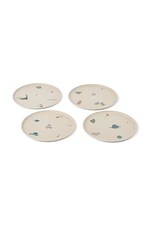Набір посуду дитячий Liewood Remco Plate 4-Pack колір бежевий
