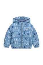Стьобана куртка дитяча Guess колір блакитний