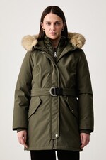 Парка жіноча DKNY колір зелений
