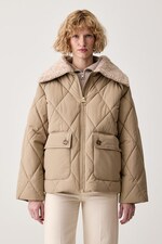 Зимова куртка жіноча Barbour Eva колір бежевий