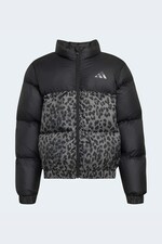 Стьобана куртка дитяча adidas колір чорний