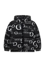 Стьобана куртка дитяча Guess колір чорний