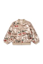Куртка-бомбер дитяча Konges Sløjd STARLA SEQUIN JACKET колір бежевий