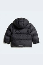 Стьобана куртка дитяча adidas колір чорний