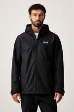 Куртка 3-в-1 чоловіча Jack Wolfskin STONETRAIL колір чорний