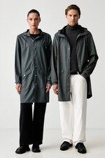 Протидощова куртка Rains Long Jacket W3 колір сірий
