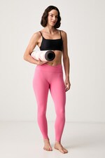 Леггинсы для йоги женские adidas Performance Three Stripes Studio цвет розовый