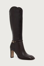 Чоботи жіночі шкіряні Steve Madden Shield колір коричневий