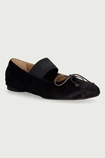 Балетки шкіряні MM6 Maison Margiela колір коричневий